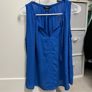 Blue Sleeveless Women's Top